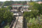 Title: Ramalinga Vilasam Palace Date: Late 17th, beginning of the 18th century with later additionsDescription:  View of the palace complex from the roof terrace. Location: Tamil Nadu Palace;Ramanathapuram Positioning: Roof terrace