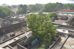 Title: Ramalinga Vilasam Palace Date: Late 17th, beginning of the 18th century with later additionsDescription: View of the palace complex from the roof terrace. Location: Tamil Nadu Palace;Ramanathapuram Positioning: Roof terrace