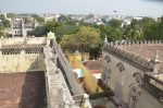 Title: Ramalinga Vilasam Palace Date: Late 17th, beginning of the 18th century with later additionsDescription: Roof terrace; View of the palace complex, south east. Location: Tamil Nadu Palace;Ramanathapuram Positioning: Roof terrace