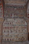 Title: Ramalinga Vilasam Palace Date: First half of the 18th centuryDescription: Top row: The wedding of Rama and Sita; Rows 2, 3, 4: The weddings of Rama's brothers. Location: Tamil Nadu Palace;Ramanathapuram Positioning: Room 3, west wall
