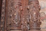 Title: Institute Mater Dei; Old Goa Date: c. 1637-1731Description: St. Augustine's chapel. Detail of the woodwork: cherubs and foliage motifs. Location: Monuments;Old Goa Positioning: West corridor, St. Augustine's chapel