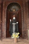Title: Institute Mater Dei; Old Goa Date: c. 1637-1731Description: Wooden statue of St. Augustine. Location: Monuments;Old Goa Positioning: West corridor, St Augustine's chapel