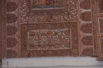Title: Institute Mater Dei; Old Goa Date: c. 1637-1731Description: Detail of the wooden retablo: ’vase of plenty' motif. Location: Monuments;Old Goa Positioning: Basement, lecture hall