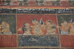 Title: Zamindar's Palace Date: mid-19th centuryDescription: Sumitra gives birth to Lakshmana and Shatrughna. Location: Tamil Nadu Palace;Bodinayakkanur Positioning: Lakshmi Vilasam
