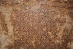 Title: Jaina Monuments; Tirumalai (Polur) Date: Paintings, 16th centuryDescription: Ceiling decoration: Textile pattern. Location: Tamil Nadu Temple;Jaina Monuments;Tirumalai Positioning: Jaina rock-cut shrines, antechamber