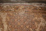Title: Jaina Monuments; Tirumalai (Polur) Date: Paintings, 16th centuryDescription: Ceiling decoration: Textile pattern. Location: Tamil Nadu Temple;Jaina Monuments;Tirumalai Positioning: Jaina rock-cut shrines, antechamber