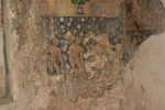 Title: Jaina Monuments; Tirumalai (Polur) Date: Paintings, 16th centuryDescription: Fragments: Two Jain monks carrying a water vessel. Location: Tamil Nadu Temple;Jaina Monuments;Tirumalai Positioning: Jaina rock-cut shrines, sanctuary