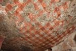 Title: Jaina Monuments; Tirumalai (Polur) Date: Paintings, 16th centuryDescription: Ceiling decoration: Textile pattern. Location: Tamil Nadu Temple;Jaina Monuments;Tirumalai Positioning: Jaina rock-cut caves, sanctuary