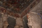 Title: Virupaksha Temple; Hampi Date: First half of the 19th centuryDescription: Vignettes, from left: Ascetics discoursing; Gaja Lakshmi; Ganesha. Location: Karnataka Temple;Virupaksha Temple;Hampi Positioning: Open mandapa, ceiling, beam supporting the ceiling, south (from east to west)