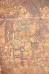 Title: Virabhadraswamy Temple; Lepakshi Date: First half of the 16th centuryDescription: The patriarch Daksha paying homage to Virabhadra. Detail of the large Virabhadra on the central ceiling of the mahamandapa. Location: Andhra Pradesh Temple;Virabhadraswamy Temple;Lepakshi Positioning: Mahamandapa, ceiling of the central bay