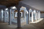 Title: Kallalagar Temple complex; Vasanta mandapa, Alagar Koyil Date: 17th-18th centuryDescription: Central pavilion and trench, from north east Location: Tamil Nadu Temple;KallalagarTemple;Alagar Koyil Positioning: Vasanta mandapa