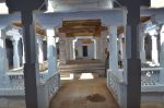 Title: Kallalagar Temple complex; Vasanta mandapa; Alagar Koyil Date: 18th centuryDescription: View of the mandapa from east, central pavilion and west door. Location: Tamil Nadu Temple;Kallalagar Temple complex;Alagar Koyil Positioning: Vasanta mandapa; view from east