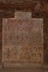 Title: Narumpunatha Temple; Tiruppudaimarudur Date: mid-17th centuryDescription: The story of Sambandar.Top row: Agni refuses to burn the hermitage where the saint lives;  Second row: the Jains refuse to concede defeat; Third row: the impalement of the Jains (TP 62,63). Location: Tamil Nadu Temple;Narumpunatha Temple;Tiruppudaimarudur Positioning: Gopura, first tier, north chamber, west wall