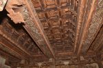 Title: Narumpunatha Temple; Tiruppudaimarudur Date: mid-17th centuryDescription: North chamber, view of the coffered ceiling. Location: Tamil Nadu Temple;Narumpunatha Temple;Tiruppudaimarudur Positioning: Gopura first tier, north chamber, ceiling