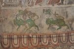 Title: Narumpunatha Temple; Tiruppudaimarudur Date: mid-17th centuryDescription: Lower border of the wall: frieze depicting fabulous beasts. Location: Tamil Nadu Temple;Narumpunatha Temple;Tiruppudaimarudur Positioning: Gopura, first tier, transept, southeast corner