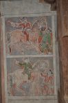 Title: Narumpunatha Temple; Tiruppudaimarudur Date: mid-17th centuryDescription: A stable ship (detail); Foreign (Central Asian? Persian?) horse merchants. Location: Tamil Nadu Temple;TiruppudaimarudurTemple Positioning: Gopura, second tier, north chamber, north west corner