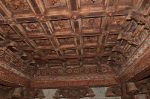 Title: Narumpunatha Temple; Tiruppudaimarudur Date: mid-17th centuryDescription: North chamber: Detail of coffered ceiling. Location: Tamil Nadu Temple;Narumpunatha Temple;Tiruppudaimarudur Positioning: Gopura, second tier, north chamber