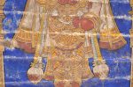 Title: Atmanatha Temple; Avudaiyarkoyil (Tirupperunturai) Date: Paintings: 19th centuryDescription: Bhairava (?) detail. Location: Tamil Nadu Temple;Atmanatha Temple;Avudaiyarkoyil Positioning: Detached mandapa, ceiling, eastern aisle