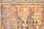 Title: Atmanatha Temple; Avudaiyarkoyil  (Tirupperunturai) Date: Paintings: probably 18th centuryDescription: Padal Petra Sthalams i.e. the 275 temples celebrated in the hymns of the Shaiva saints. Plan of Madurai (detail).  Location: Tamil Nadu Temple;Atmanatha Temple;Avudaiyarkoyil Positioning: Nandishvara Manikkavachakar shrine, ceiling of the mandapa