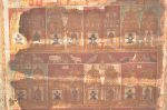 Title: Atmanatha Temple; Avudaiyar Koyil (Tirupperunturai) Date: Paintings: probably 18th centuryDescription: Padal Petra Sthalams i.e. the 275 temples celebrated in the hymns of the Shaiva saints.  Location: Tamil Nadu Temple;Atmanatha Temple;Avudaiyarkoyil Positioning: Nandishvara Manikkavachakar shrine, ceiling of the mandapa