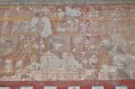 Title: Atmanatha Temple; Avudaiyarkoyil (Tirupperunturai) Date: Paintings: probably 18th centuryDescription: Unidentified narratives. Location: Tamil Nadu Temple;Atmanatha Temple;Avudaiyarkoyil Positioning: Nandishvara Manikkavachakar shrine, south wall of the prakara