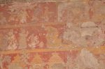 Title: Atmanatha Temple; Avudaiyarkoyil (Tirupperunturai) Date: Paintings: probably 18th centuryDescription: Unidentified narratives. Location: Tamil Nadu Temple;Atmanatha Temple;Avudaiyarkoyil Positioning: Nandishvara Manikkavachakar shrine, west wall of the prakara
