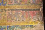 Title: Atmanatha Temple; Avudaiyarkoyil (Tirupperunturai) Date: Paintings: late 19th, early 20th centuryDescription: Fifth row: A guru (Shiva), seated under a tree, preaches to his disciples at Tirupperunturai.  Location: Tamil Nadu Temple;Atmanatha Temple;Avudaiyarkoyil Positioning: Sivananda Manikkavachakar shrine, south face
