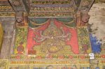 Title: Atmanatha Temple; Avudaiyarkoyil (Tirupperunturai) Date: Paintings: late 19th, early 20th centuryDescription: Eight-armed seated Shiva. Location: Tamil Nadu Temple;Atmanatha Temple;Avudaiyarkoyil Positioning: Sivananda Manikkavachakar shrine, prakara, east wall