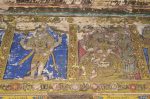Title: Atmanatha Temple; Avudaiyarkoyil (Tirupperunturai) Date: Paintings: late 19th, early 20th centuryDescription: From left: Kankalamurti, Vishapaharanamurti. Location: Tamil Nadu Temple;Atmanatha Temple;Avudaiyarkoyil Positioning: Sivananda Manikkavachakar shrine, prakara, north wall