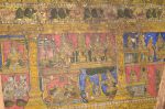Title: Atmanatha Temple; Avudaiyarkoyil (Tirupperunturai) Date: Paintings: late 19th, early 20th centuryDescription: Scenes from the life of Sundarar nayanmar. Location: Tamil Nadu Temple;Atmanatha Temple;Avudaiyarkoyil Positioning: Sivananda Manikkavachakar shrine; prakara, north wall