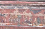 Title: Sri Ranganatha Temple complex; Ranga Vilasa mandapa; Srirangam Date: 17th centuryDescription: Ahalya is freed from her curse. On the left: Rama, Lakshmana, Vishvamitra and behind Ahalya, her husband, Gautama maharishi. Location: Tamil Nadu Temple;Sri Ranganatha Temple complex;Srirangam Positioning: Ceiling of the Ranga Vilasa mandapa, west side