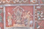Title: Sri Ranganatha Temple complex; Ranga Vilasa mandapa; Srirangam Date: 17th centuryDescription: Araiyar Sevai, (the ritual singing and enacting of the hymns of the Divya Prabandham) before the image of Alagiyamanavala. Location: Tamil Nadu Temple;Sri Ranganatha Temple complex;Srirangam Positioning: Ceiling of the Ranga Vilasa mandapa, north side