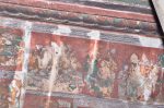 Title: Sri Ranganatha Temple complex; Ranga Vilasa mandapa; Srirangam Date: 17th centuryDescription: Rama breaks Shiva's bow before the assembled court in Mithila. Location: Tamil Nadu Temple;Sri Ranganatha Temple complex;Srirangam Positioning: Ceiling for the Ranga Vilasa mandapa, west side