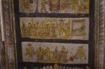 Title: Brihadishvara Temple complex; Brihannayaki shrine; Thanjavur Date: 19th centuryDescription: Unidentified Shaiva narrative. Location: Tamil Nadu Temple;Brihadishvara Temple complex;Thanjavur Positioning: Brihannayaki shrine, mandapa ceiling, east aisle