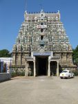 Title: Narumpunatha Temple; Tiruppudaimarudur Date: Gopura; 16th-17th centuryDescription: View of the gopura from east. Location: Tamil Nadu Temple;Narumpunatha Temple;Tiruppudaimarudur Positioning: Gopura